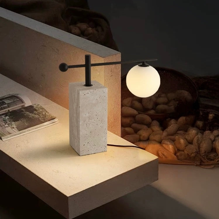 スティル トラバーチンテーブルランプ