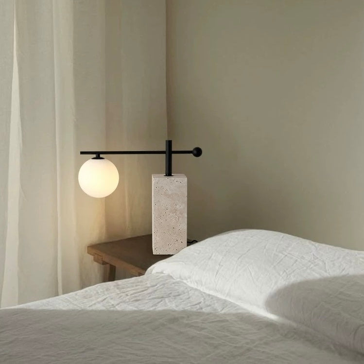 スティル トラバーチンテーブルランプ