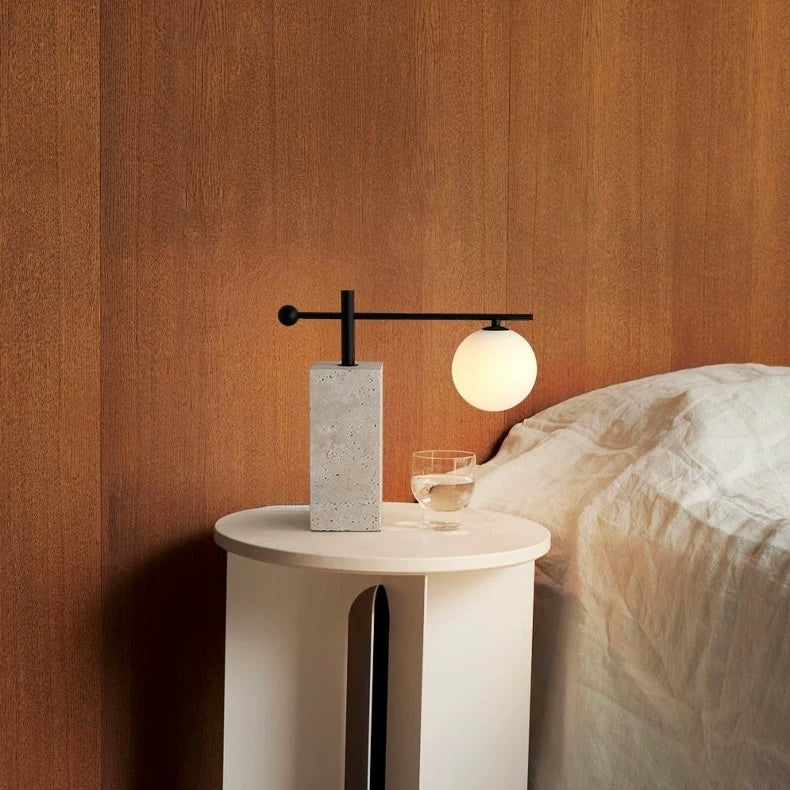 スティル トラバーチンテーブルランプ
