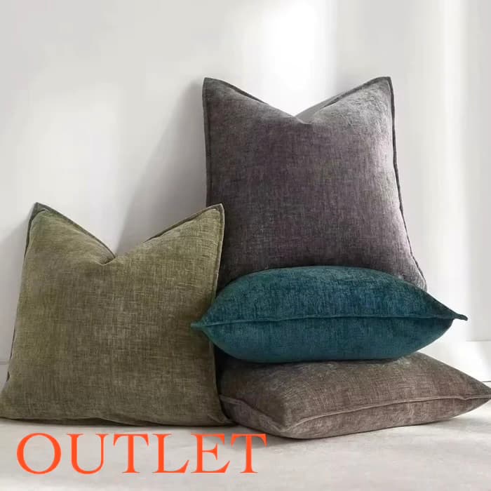 【アウトレット10％OFF】シェニールジャガード　クッションカバー