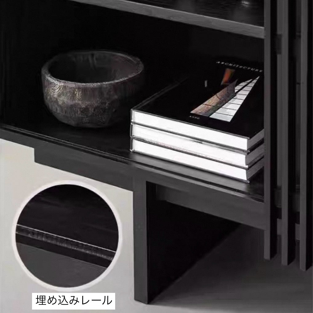 スリットオークキャビネット