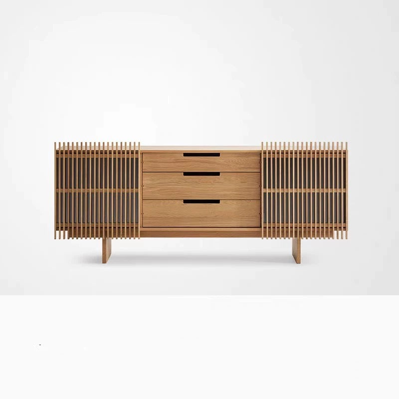 スリットオークキャビネット