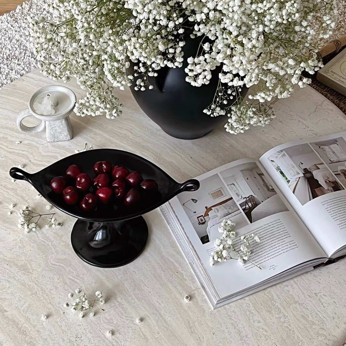 ブラックペデスタルトレイ