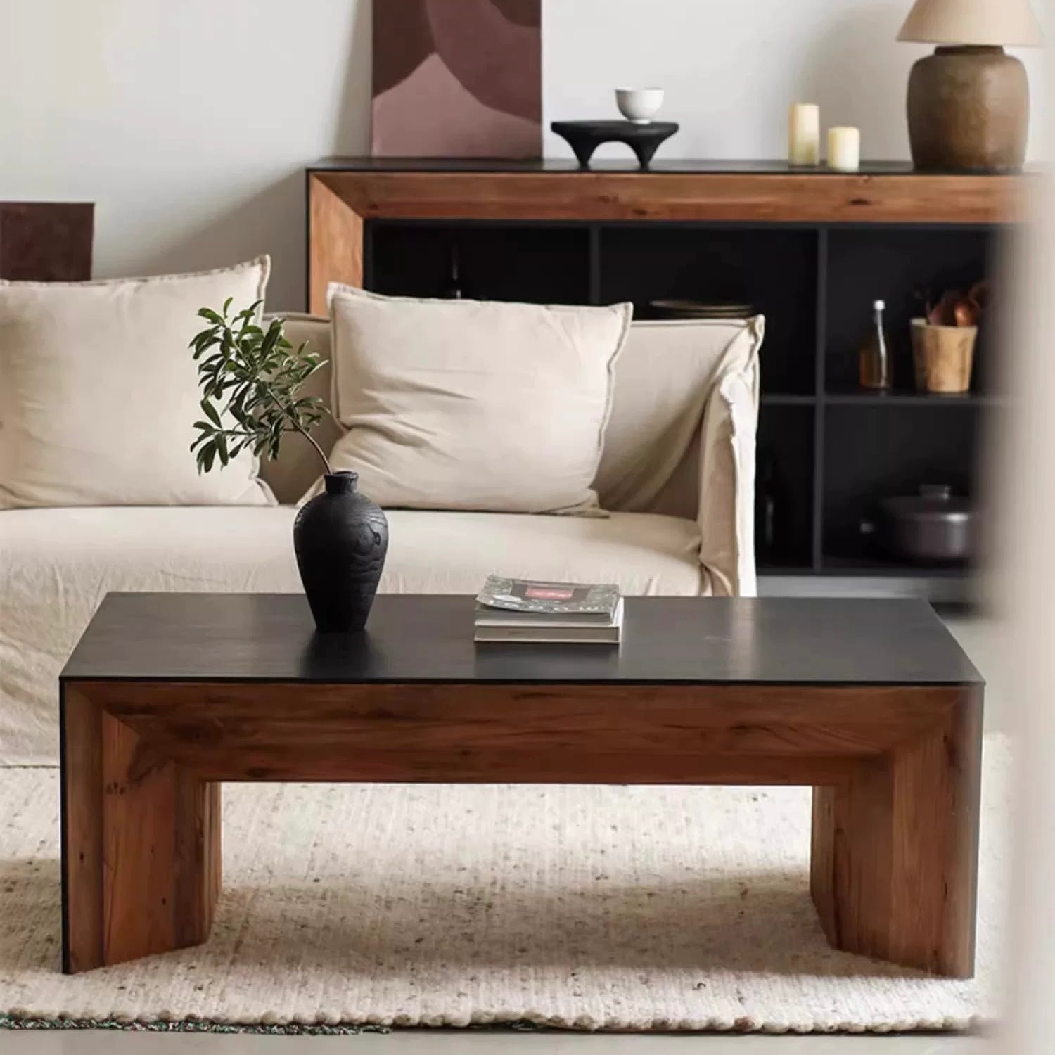 コントラストウッドテーブル