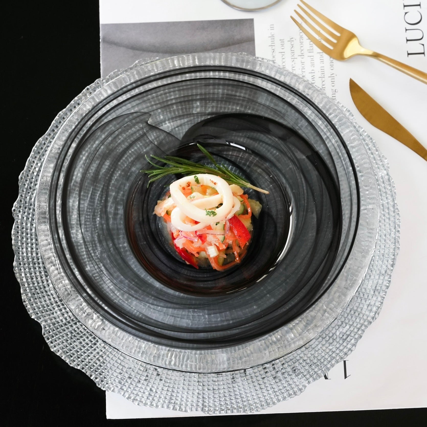 ティンテンシュトロームリムボウル［ガラス］