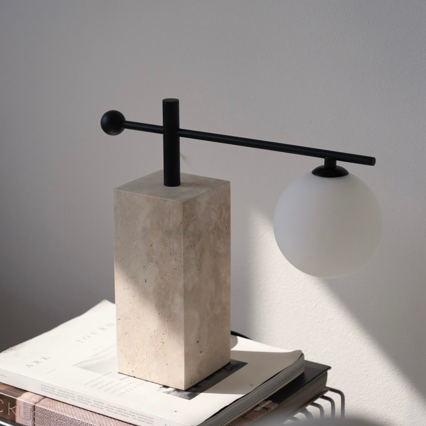 スティル トラバーチンテーブルランプ