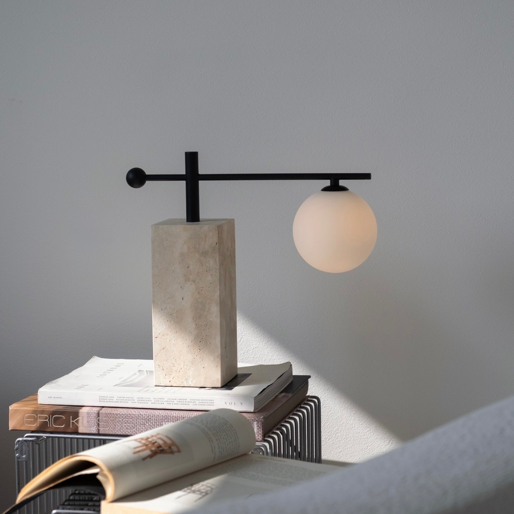 スティル トラバーチンテーブルランプ