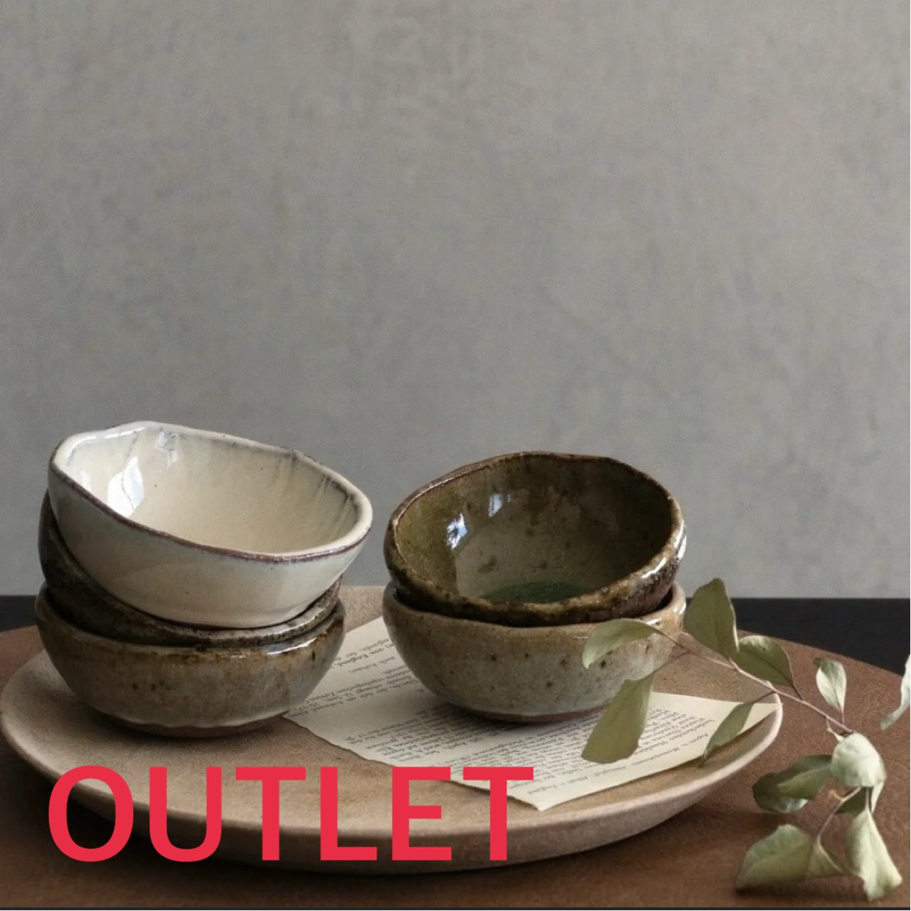 【アウトレット10％OFF】カームミニディッシュ［信楽焼］
