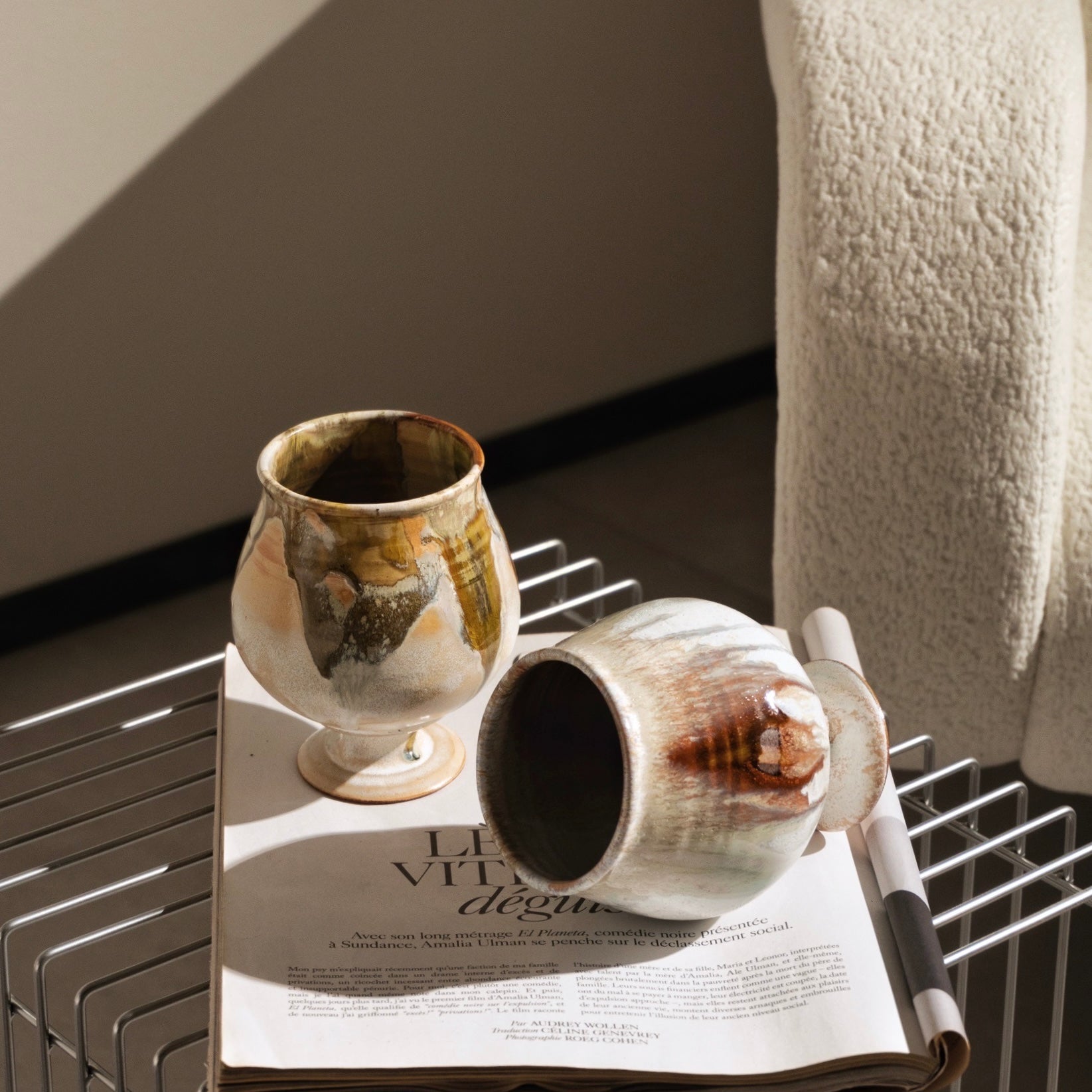 グレイズゴブレット［信楽焼］