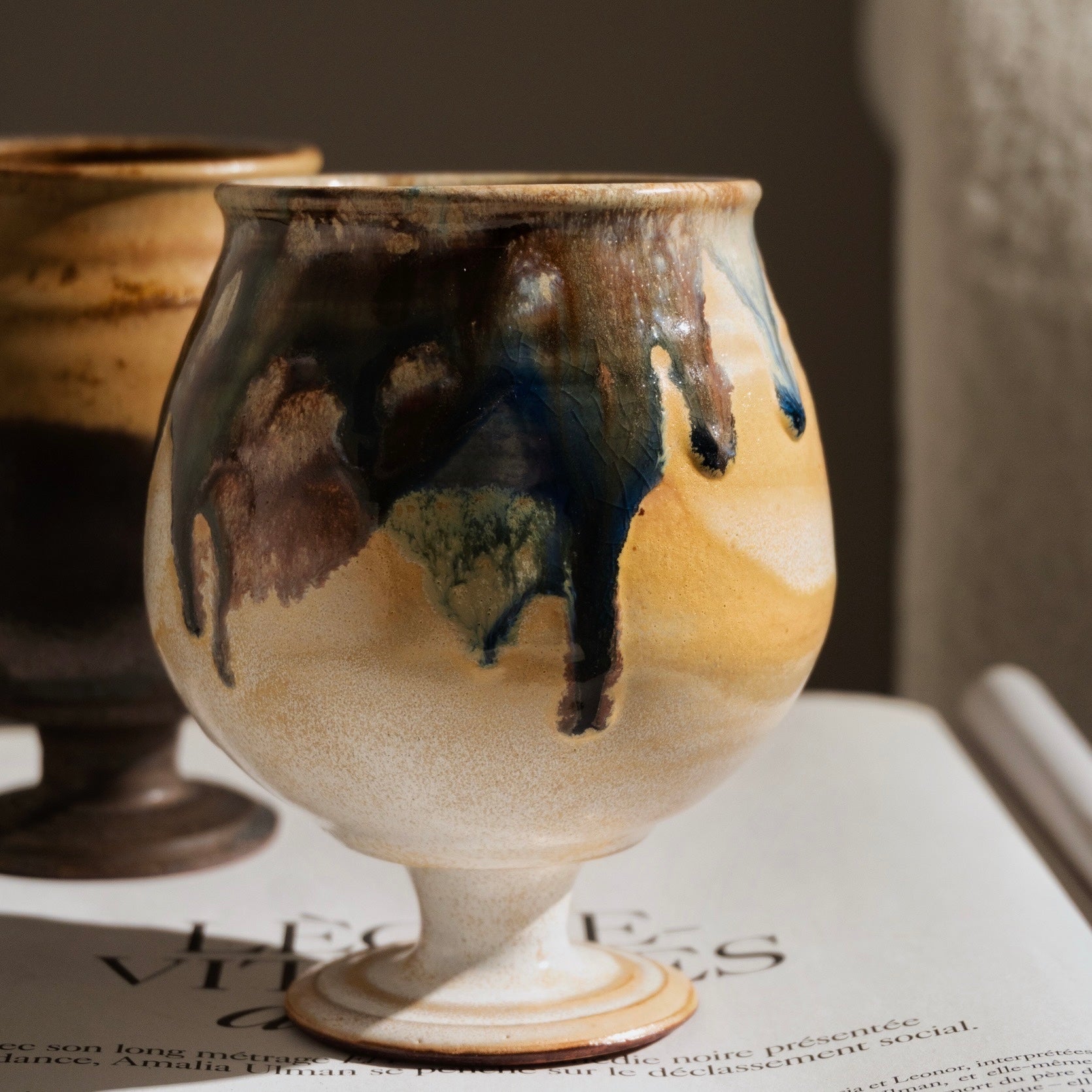 グレイズゴブレット［信楽焼］