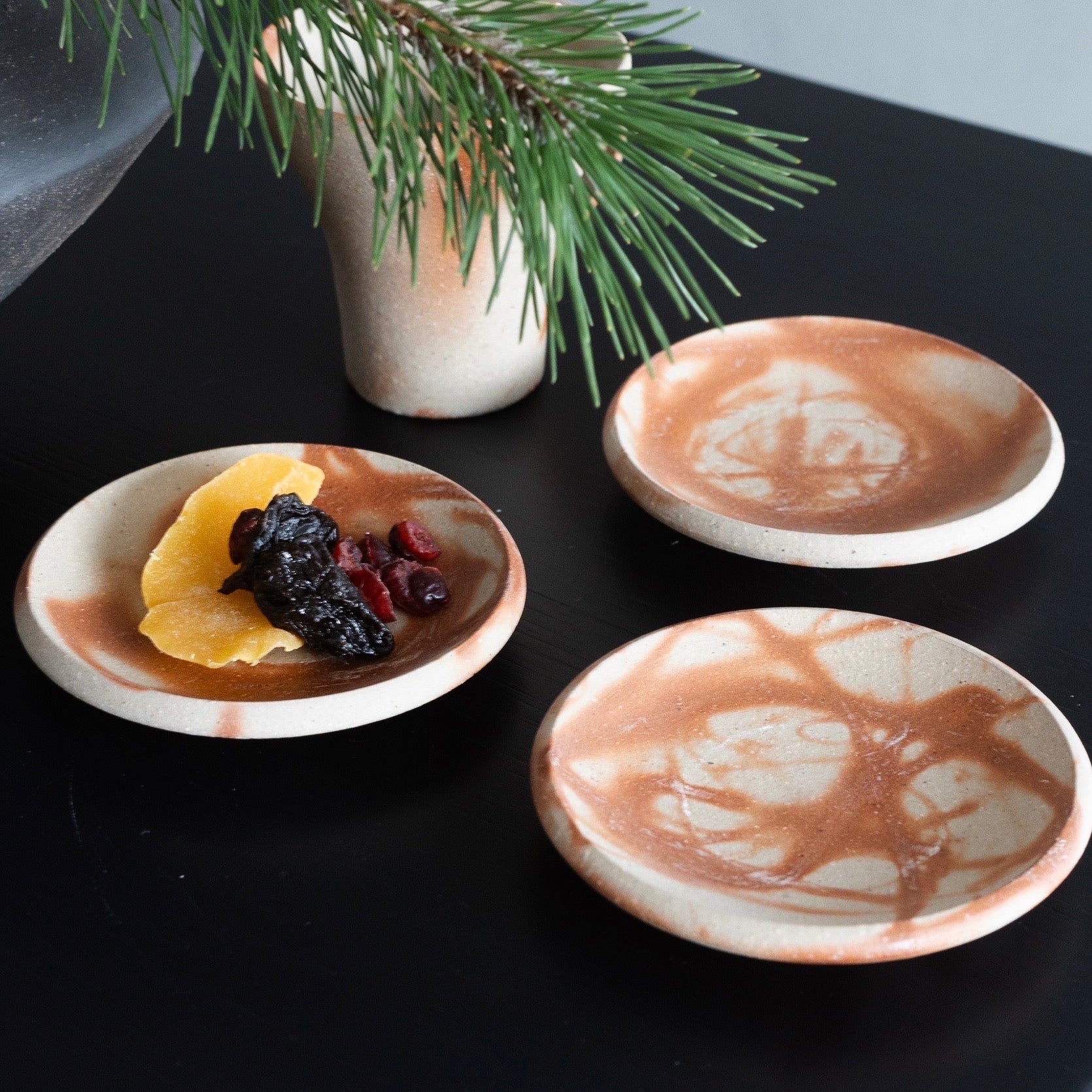 ヒダスキミニプレート [備前焼]