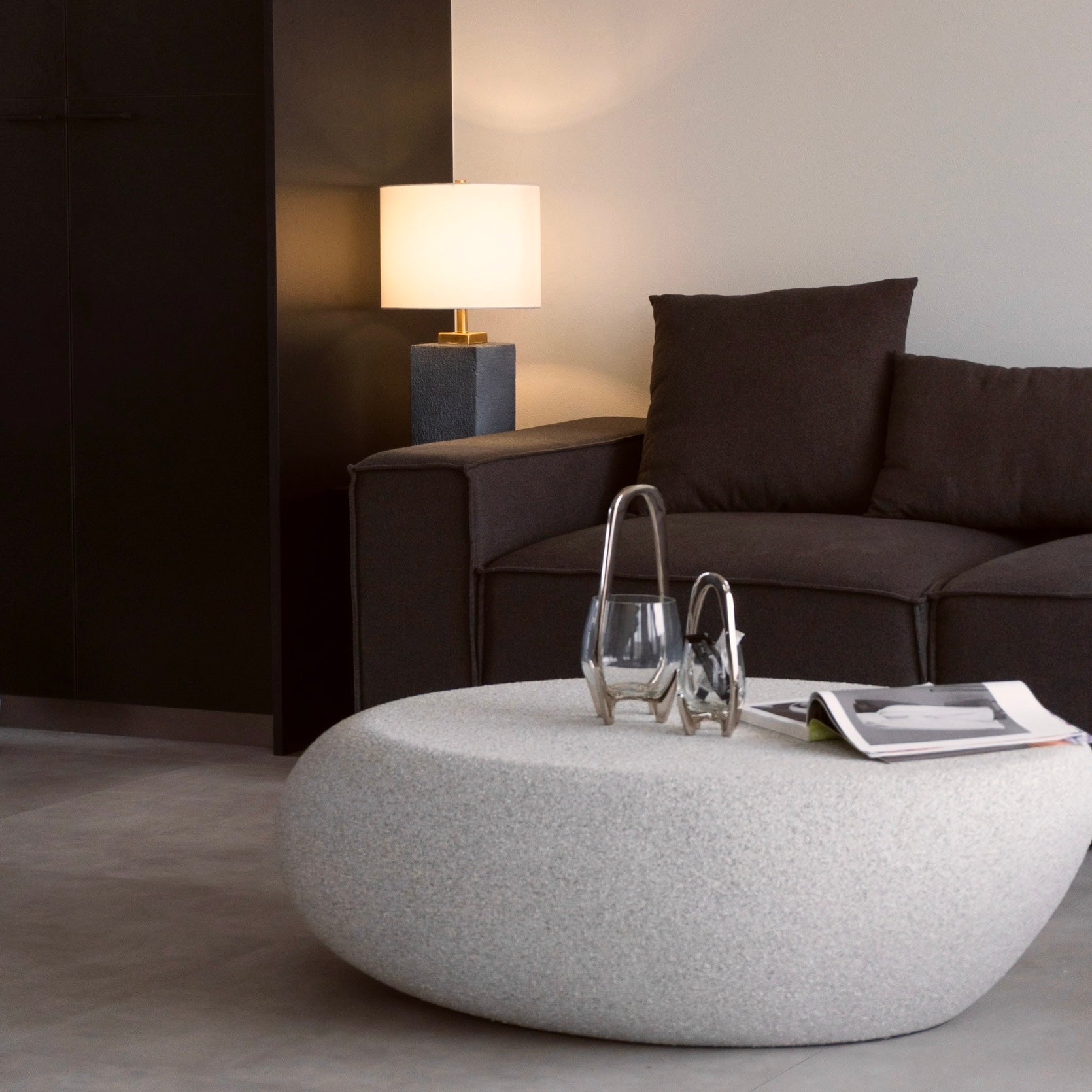 日本フクラ　センター　ストーンテーブル ELT001 センターテーブル（ストーン） | 帰りたくなる家具がここ