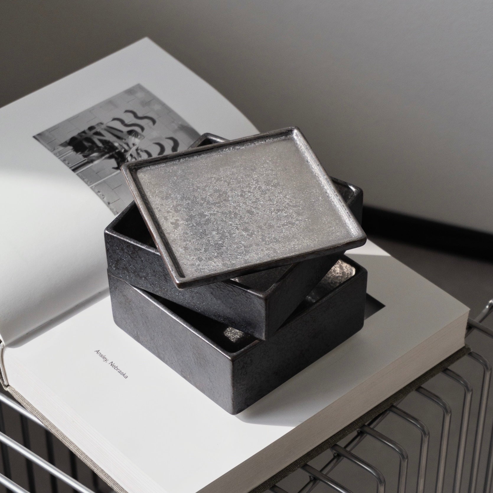 アンティークブロック3点セット［有田焼］