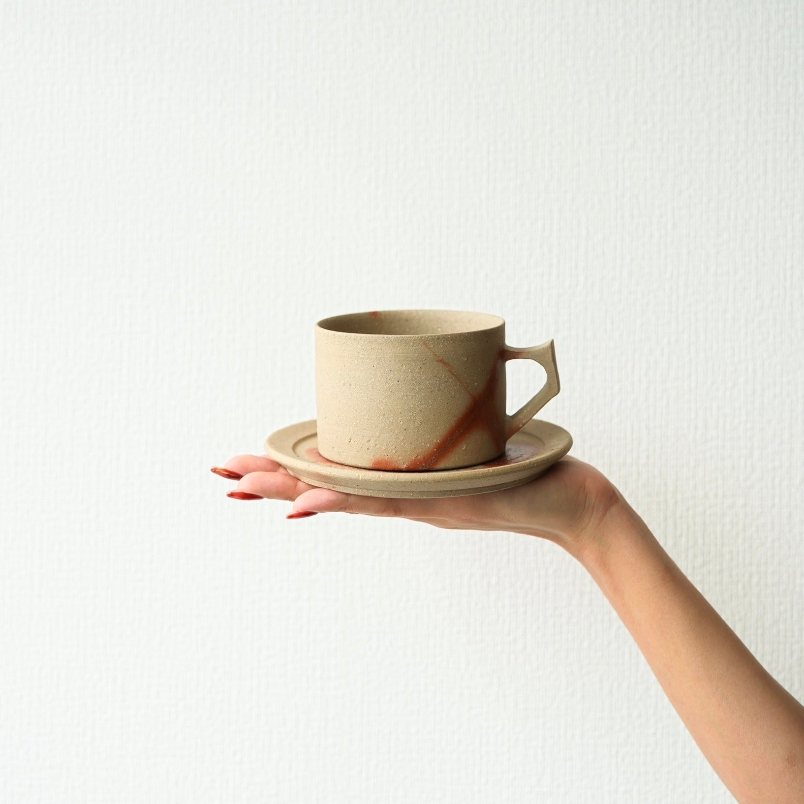 備前焼　カップ&ソーサー2客 シックな備前風♪コーヒーカップ＆ソーサー2客セット – せともの本舗
