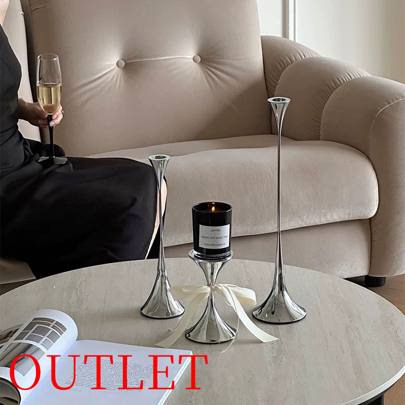 【アウトレット10％OFF】リュックス　キャンドルスタンド3点セット