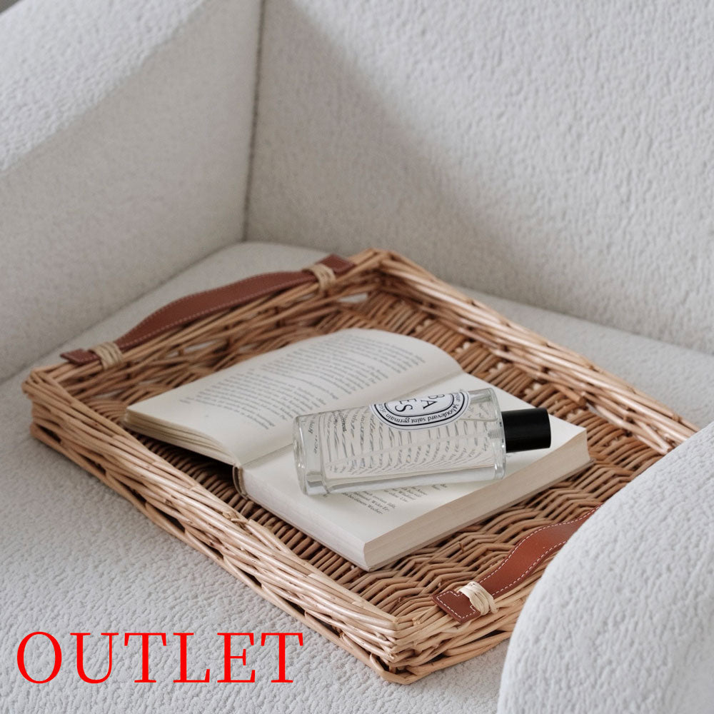 【アウトレット10％OFF】レザーハンドルウィロートレイ
